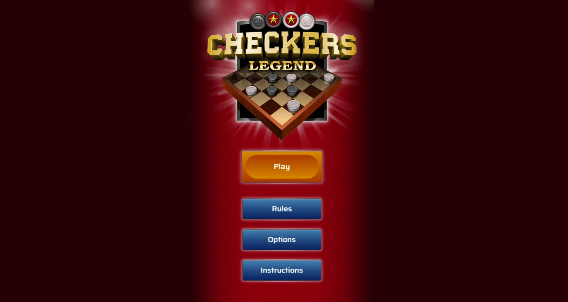 Checkers Legend board setup